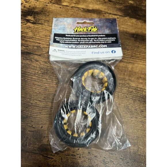 HackFab Losi Mini Haymaker Mini Oval Rear Tires w/Foam Inserts-2, HFB06003. New! - Picture 3 of 3